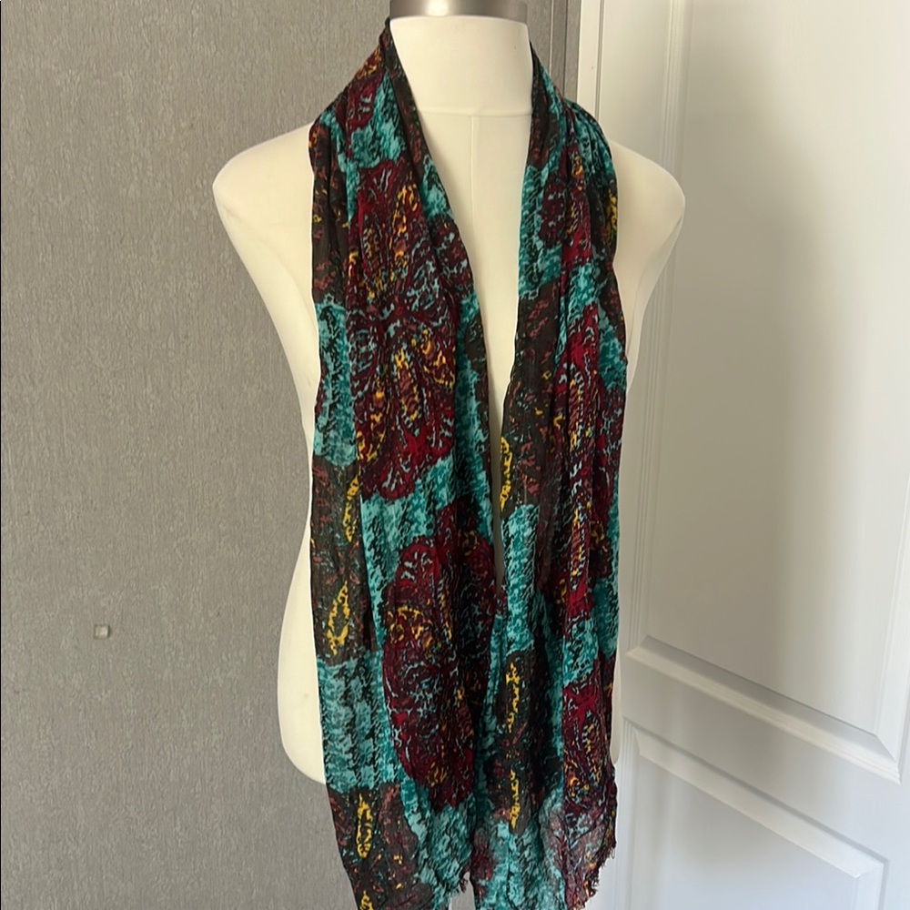Colorful Floral Scarf